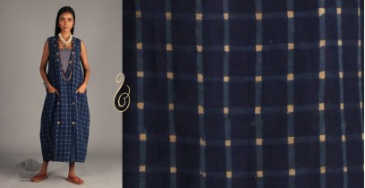 Indigo Collection | Linen block printed front open jacket | 14