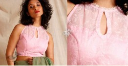 Ameya ⚉ Block Printed ⚉ Designer Cotton Cameo Pink Blouse