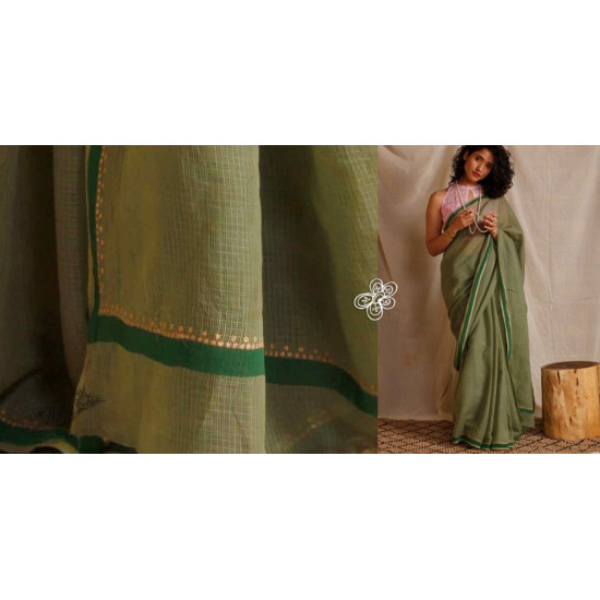 kota silk hand block printed saree