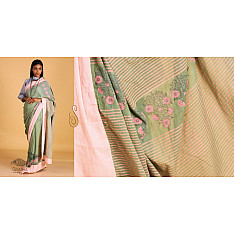 Pastel Green ⚉  Block printed ⚉  Saree