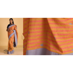 Yellow  ⚉  Block printed ⚉  Saree