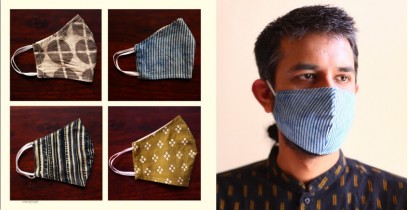 Be safe & stylish ✜ Cotton Layered Mask ( Set of 4 ) ✜ G