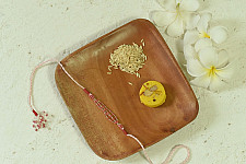 Handmade Rakhi | Pink Corel Bhai Rakhi 1