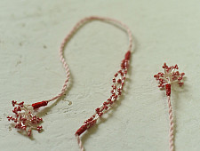 Handmade Rakhi | Pink Corel Bhai Rakhi 1