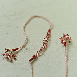 Handmade Rakhi | Pink Corel Bhai Rakhi 1