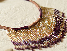 Jewel Vine | Bead Necklace + Choker + Earrings + Ring (Purple)