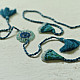 shop Handmade Rakhi - Asmani Jumki Bhai-Bhabhi Rakhi Set
