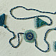 shop Handmade Rakhi - Asmani Jumki Bhai-Bhabhi Rakhi Set