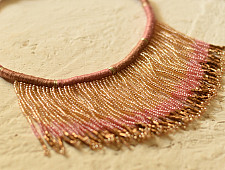 Jewel Vine | Bead Necklace + Choker + Earrings + Ring (Pink)