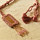 Handmade bead chokar in pink colour