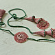 shop Handmade Rakhi - Pink Green Jumki Bhai-Bhabhi Rakhi Set