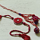 shop Handmade Rakhi - Pink Patwa-ari Bhai-Bhabhi Rakhi Set