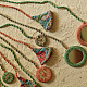 Designer Banjara Handmade Embroidered Necklaces in Light Green & Pink