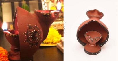 ज्योत | Jyot ☸ Decorative Clay Diya ☸ 1