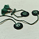 shop Handmade Rakhi - Green Jumki Bhai-Bhabhi Rakhi Set