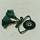 shop Handmade Rakhi - Green Jumki Bhai-Bhabhi Rakhi Set
