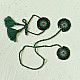 shop Handmade Rakhi - Green Jumki Bhai-Bhabhi Rakhi Set