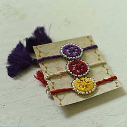 Handmade Rakhi | Kajal Bhai Rakhis ( Three Color Options )