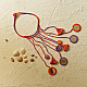New Design Banjara Embroidered Necklace Orange  & Purple