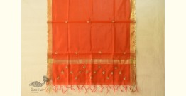 Meera ✩ Gota Patti Work ~ Chanderi Dupatta - Orange
