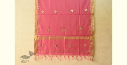 Meera ✩ Chanderi Dupatta With Gota Work - Pink