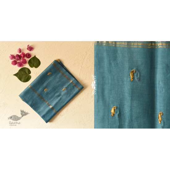 shop Chanderi Sky Blue Dupatta ~ Gota Patti Work