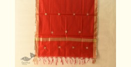 Meera ✩ Gota Patti Work ~ Chanderi Dupatta in Red Color