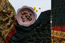 Flavors of fusion | Modal Silk Ajrakh Bandhani Dupatta ❀ 15