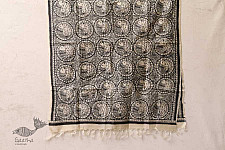 Madhubani ❁ Tussar Silk Hand Painted Dupatta ❁ 4