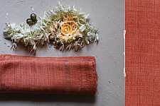 रस्म ☸ Handwoven . Natural Color ☸ Matka Silk Zari Dupatta ☸ 1