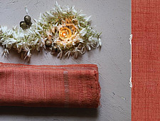 रस्म ☸ Handwoven . Natural Color ☸ Matka Silk Zari Dupatta ☸ 1