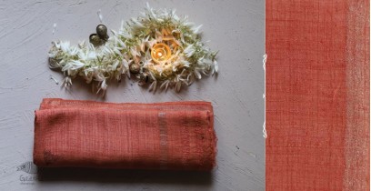 रस्म ☸ Handwoven . Natural Color ☸ Matka Silk Zari Dupatta ☸ 1