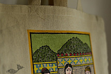 Carnival on Canvas ➤ Canvas Hand Painted Bag ➤ 5