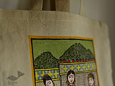 Carnival on Canvas ➤ Canvas Hand Painted Bag ➤ 5