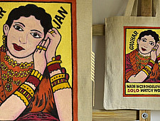 Carnival on Canvas ➤ Canvas Hand Painted Bag ➤ 11