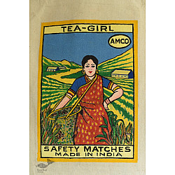 Carnival on Canvas | Canvas Hand Painted Bag ~ Tea Girl