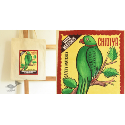 Carnival on Canvas | Canvas Hand Painted Bag ~ Chidiya