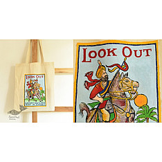 Carnival on Canvas | Canvas Hand Painted Bag ~ Shivaji