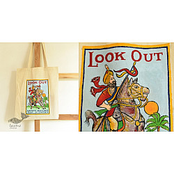 Carnival on Canvas | Canvas Hand Painted Bag ~ Shivaji