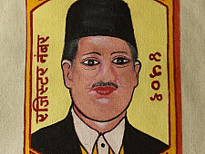 Carnival on Canvas | Matchbox Label Painted on Canvas Bag - (Two Color Option)