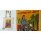 Hand Painted Canvas Bag  Lady & Bike