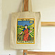 Hand Painted Canvas Bag ~ Tea Girl