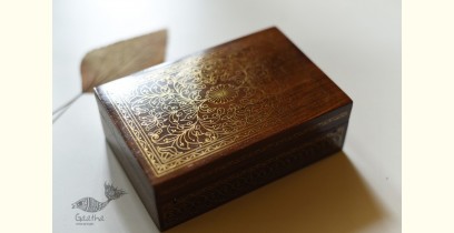 Tarkashi | Tarkashi Box ~ Wood Inlay with Brass Wire
