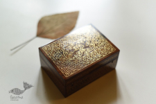 Tarkashi | Wood Inlay - Brass Tarkashi Box