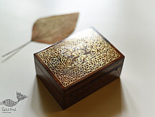 Tarkashi | Wood Inlay - Brass Tarkashi Box