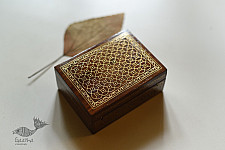 Tarkashi | Wooden Brass Inlay Box