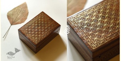 Tarkashi | Handcrafted Wood Inlay Box / Tarkashi Jewelry Box