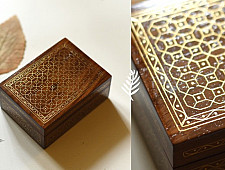 Tarkashi | Wooden Brass Inlay Box