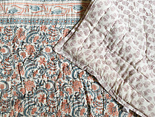 Thaat Baat | Pure Cotton Sanganeri Jaipuri Razai/Quilt (Single Bed)