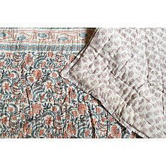 Thaat Baat | Pure Cotton Sanganeri Jaipuri Razai/Quilt (Single Bed)